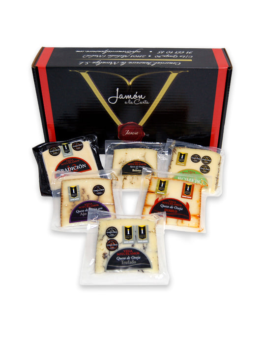 PACK 6 CUÑAS DE QUESO OVEJA SABORES PREMIUM