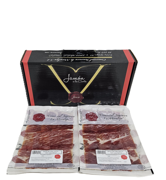 PACK 5 SOBRES DE JAMON DE CEBO IBERICO 50% RAZA IBERICA JAMSA